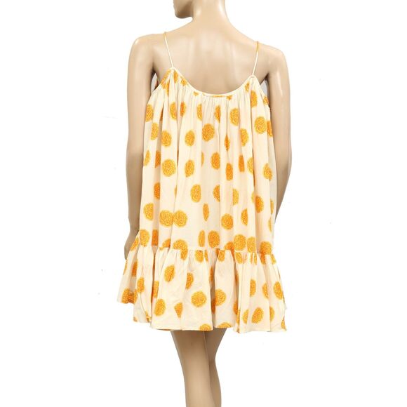 Rhode Resort Nalla Marigold Floral Print Mini Dress Swing Sleeveless XS 283928 - Picture 6 of 8